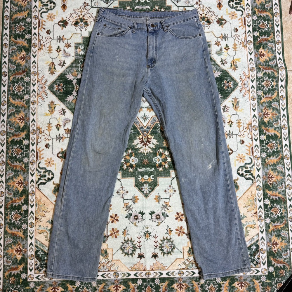 Men's Relaxed Fit Jeans Blue Denim Classic‎ Casual Pants
